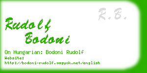 rudolf bodoni business card